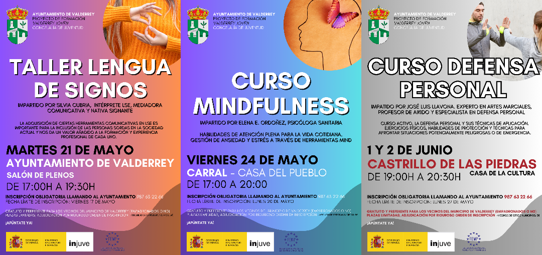 El Programa Valderrey Joven arranca con tres cursos formativos