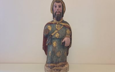 Un Santiago Peregrino de Penoselo, pieza del mes de julio en el Palacio de Gaudí