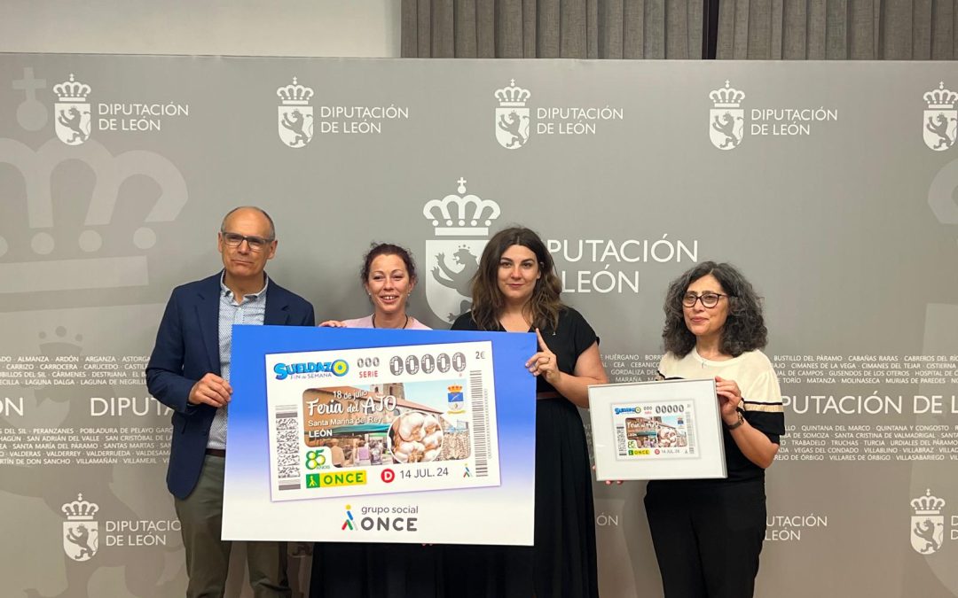 El cupón de la ONCE anima a visitar la Feria del Ajo de Santa Marina del Rey