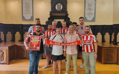 La Peña Sportiguista El León Rojiblanco se promociona en Astorga