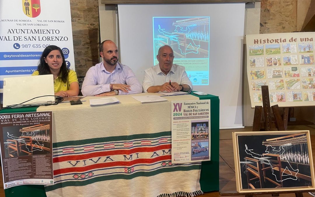 Ochenta artesanos participan en la Feria de Val de San Lorenzo para mantener vivos los oficios tradicionales