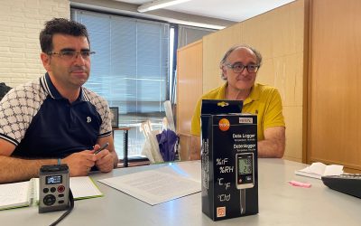 El PSOE regala al Ayuntamiento un sensor hidrotérmico para verificar que la estructura de la biblioteca es apta para el mosaico