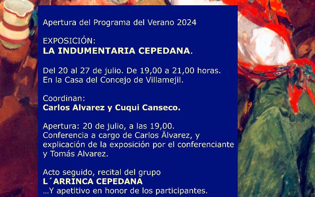 Villamejil abre el sábado la exposición ‘La Indumentaria Cepedana’