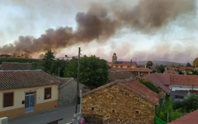 Agradecimiento por la extinción del incendio en Morales del Arcediano