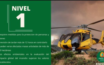 Declarado un incendio forestal de nivel 1 en Brañuelas por previsión de medidas de protección para bienes y personas