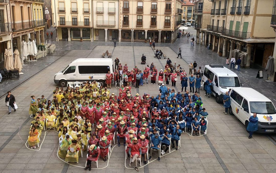 AFA Astorga concluye los actos del día mundial del Alzheimer en la Plaza Mayor