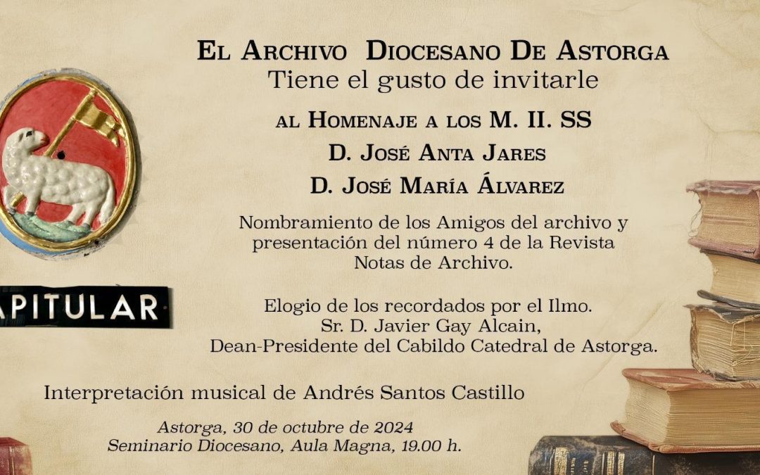 El Archivo Diocesano homenajea a José Anta Jares y a José María Álvarez y presenta el cuarto número de su revista