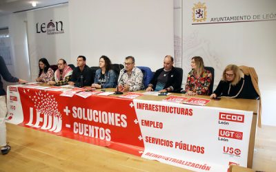 UGT, CCOO, USO y CGT convocan el 10 de noviembre la cuarta manifestación por el futuro y desarrollo económico y social de la provincia de León