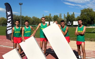 El atleta astorgano Raúl Celada acude a la presentación de su club Bikila-Adidas en Madrid