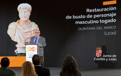 La Junta presenta la restauración del busto romano de Quintana del Marco como ejemplo de colaboración entre administraciones en beneficio del patrimonio de la Comunidad