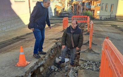 La Bañeza avanza en la renovación de infraestructuras con obras en la calle El Convento