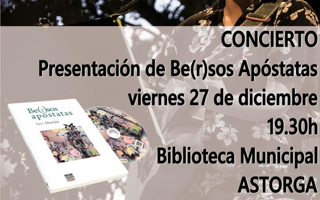 Javi Morán presenta el proyecto Be(r)sos Apóstatas en la ciudad que define como “la casa de mi vida”