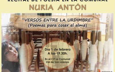 ‘La Comunal’ de Val de San Lorenzo acoge un recital de la polifacética artista Nuria Antón