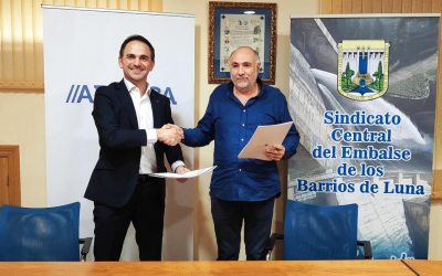 El Sindicato Central del Embalse de los Barrios de Luna empieza el 2025 colaborando con la entidad financiera Abanca