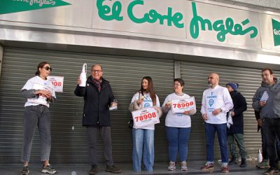 La Administración del Corte Inglés de León reparte unos 100 millones en ventanilla del primer premio, el 78.908