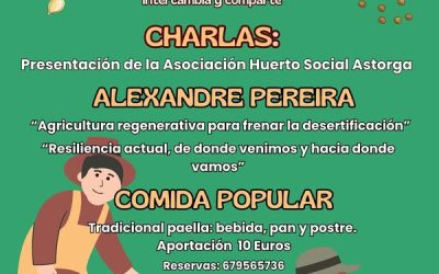 El Huerto Social de Astorga combate la desertificación con charlas sobre agricultura regenerativa, intercambios de semillas y convivencia