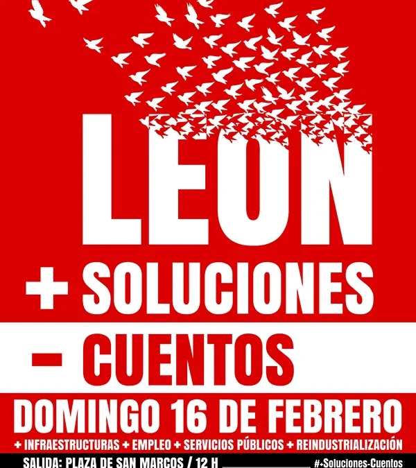 Asociaciones, leonesistas y municipios del Alfoz de León se suman a la manifestación sindical del 16 de febrero