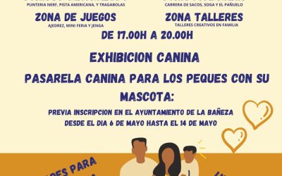La Bañeza celebra el Día de la Familia en mayo con hinchables, juegos y talleres creativos
