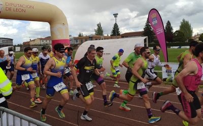 Victoria de Daniel Martínez y Ester Rodríguez en el Duatlón Sprint de Santa María del Páramo