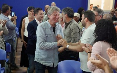 El secretario general del PSCyL reivindica en Jiménez de Jamuz un “proyecto político propio para León”