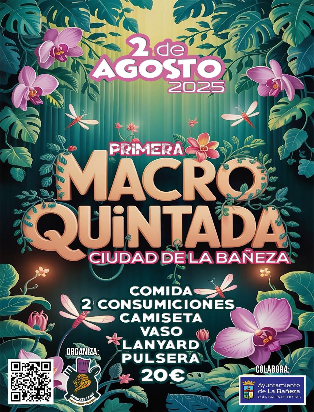 Cartel macroquintada 2025 en la bañeza