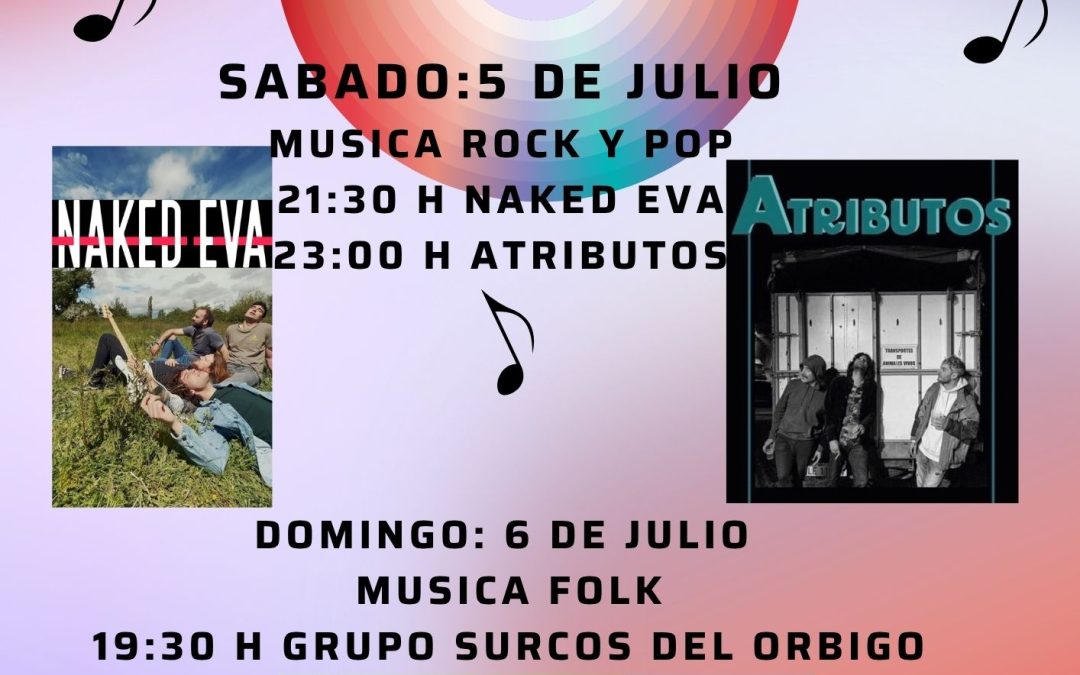 ‘Naked Eva’, ‘Atributos’ y ‘Surcos del Órbigo’ en el II Festival de Música Pop-Folk de Villamontán de la Valduerna