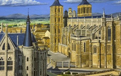 Vicente Fernández reune medio siglo de pintura en una muestra en la Biblioteca Municipal de Astorga