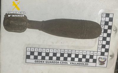 Destruido un proyectil de mortero hallado en San Román de la Vega