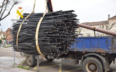 Desmanteladas dos redes criminales dedicadas al robo masivo de cableado telefónico en el norte de España