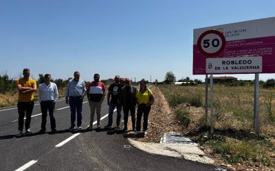 La Diputación concluye los trabajos de mejora de la LE-7401 en el tramo entre Destriana y Robledino de la Valduerna
