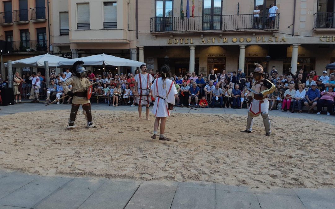 La Munera Gladiatora abrirá este sábado las fiestas de Astures y Romanos con combates en la Plaza Mayor