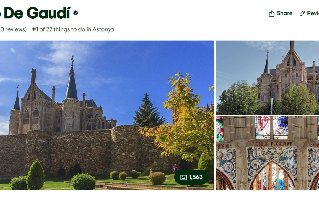 El Palacio de Gaudí recibe el Premio Travellers Choice Award de Tripadvisor