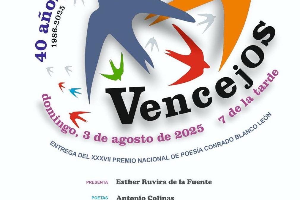 Vuelve ‘Poesía para vencejos’ que celebra su 40º aniversario recordando a sus fundadores
