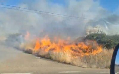 Controlado el incendio de Val de San Lorenzo tras dos horas de intervención