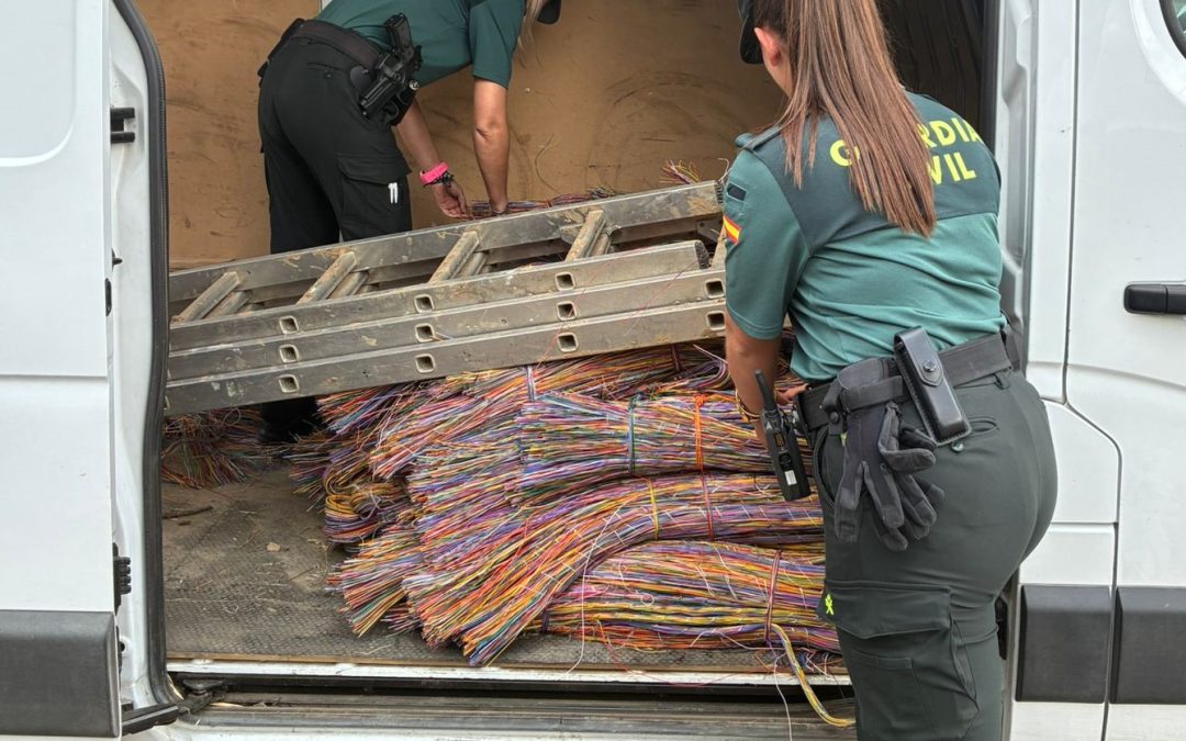Detenido en Turcia un hombre cuando huía con un furgón cargado con más de una tonelada de cable de cobre robado