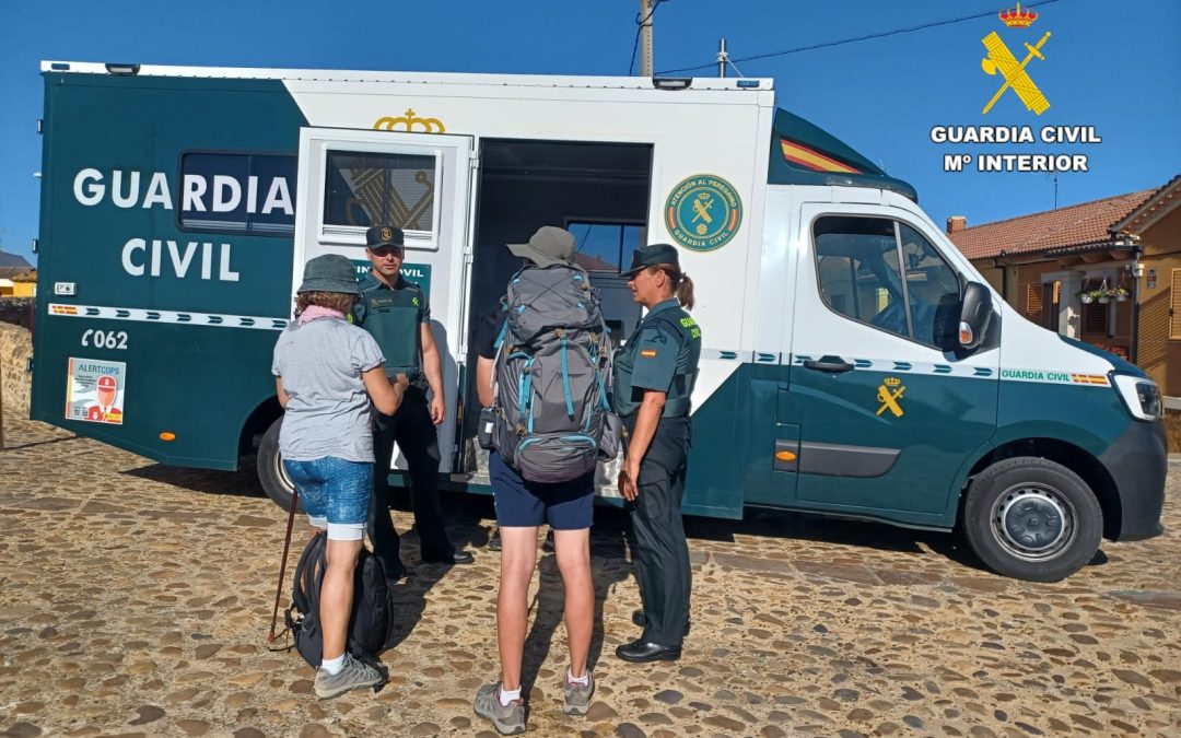 La Guardia Civil localiza y auxilia en Cimanes del Tejar a un peregrino que se había desorientado
