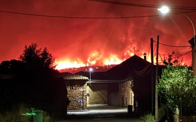 La Diputación verifica los daños en los municipios afectados por la ola de incendios