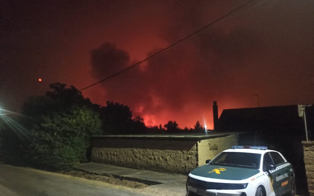 La Guardia Civil se integra en el dispositivo de lucha contra los incendios en León