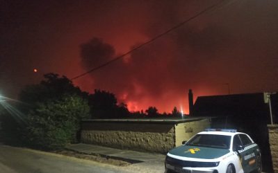 La Guardia Civil se integra en el dispositivo de lucha contra los incendios en León