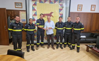Encuentro institucional para despedir a la Unidad Militar de Emergencias francesa en Astorga