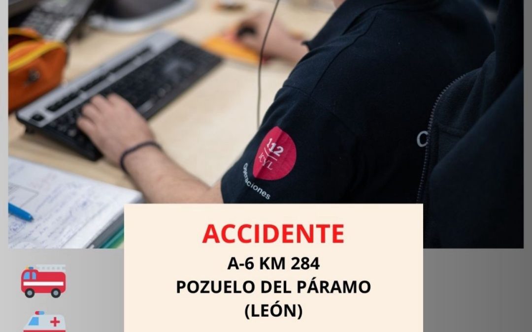 Un fallecido y dos heridos en el accidente de la A-6, a la altura de Pozuelo del Páramo