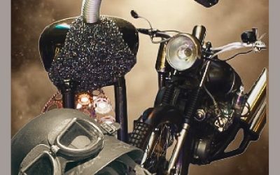 La Casa del Capataz inaugura la exposición de M. Recicler, una muestra de arte, sostenibilidad y pasión por el mundo de la moto