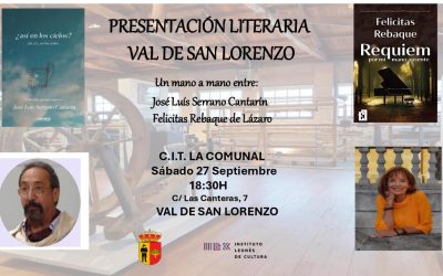 Acto literario en Val de San Lorenzo con José Luis Serrano y Felicitas Rebaque