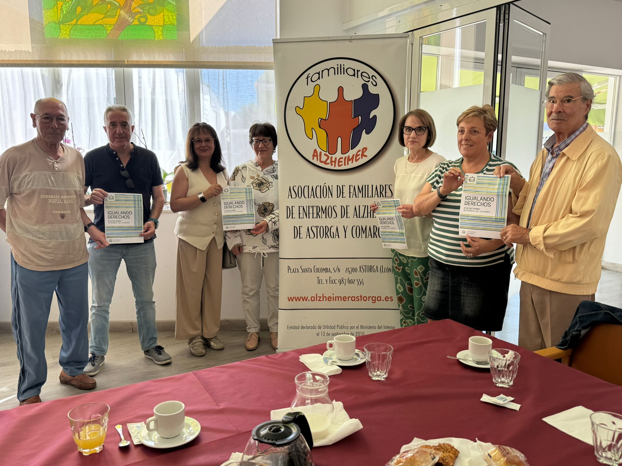 Las familias de enfermos de Alzheimer abren en Astorga la semana de actos del Día Mundial con un encuentro en el Centro de Día
