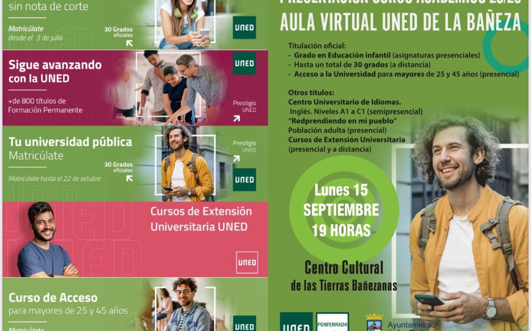 El Aula de la UNED de La Bañeza inaugura el curso académico 2025-2026