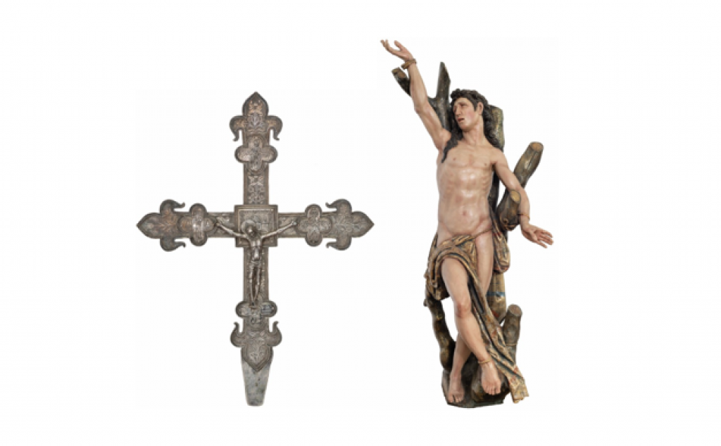 Una Cruz Parroquial y la imagen de San Sebastián, ambas piezas de la Diócesis de Astorga, viajarán a Zamora a las Edades del Hombre