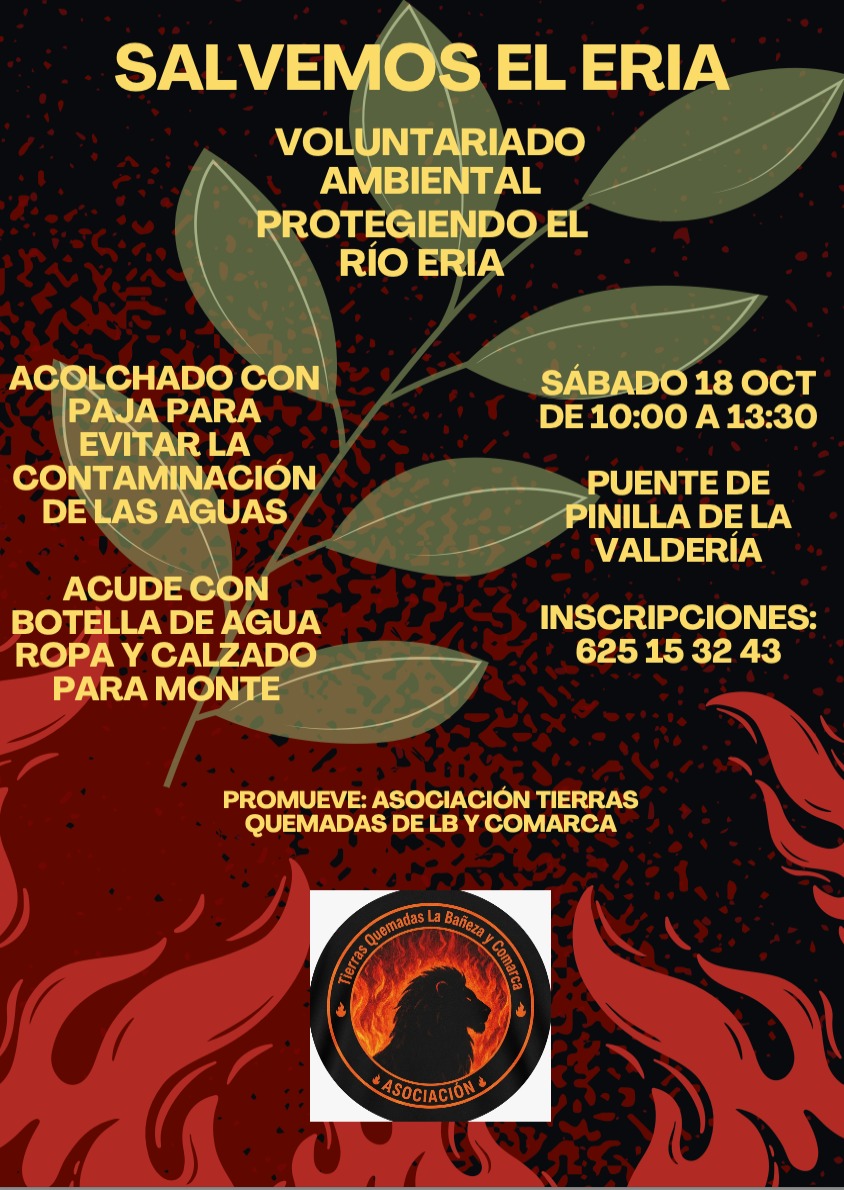 Salvemos el Eria. Facendera 18 de octubre 2025