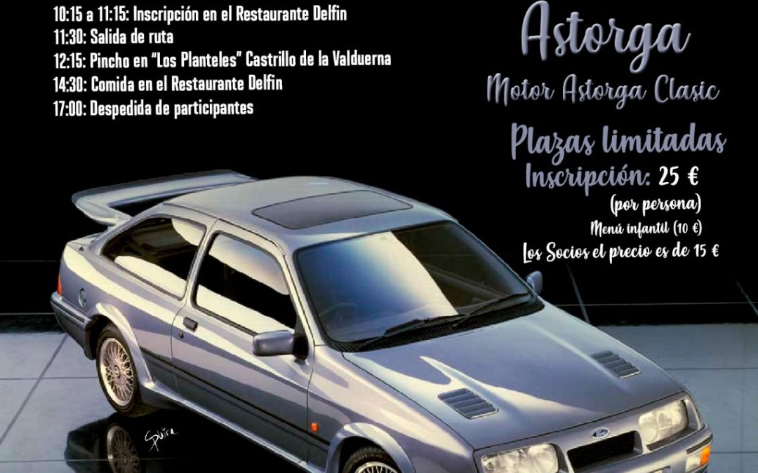 Astorga reunirá a los amantes del motor clásico en la XXII Concentración de Coches y Motos el 19 de octubre