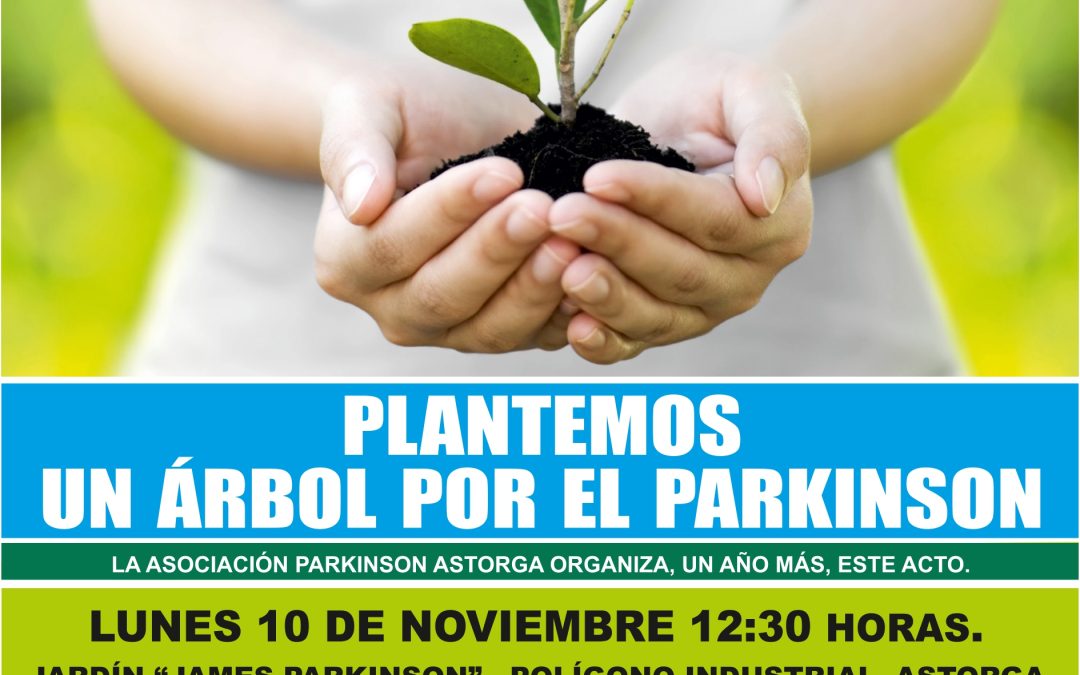 Astorga vuelve a plantar un árbol por el Parkinson en el Polígono Industrial