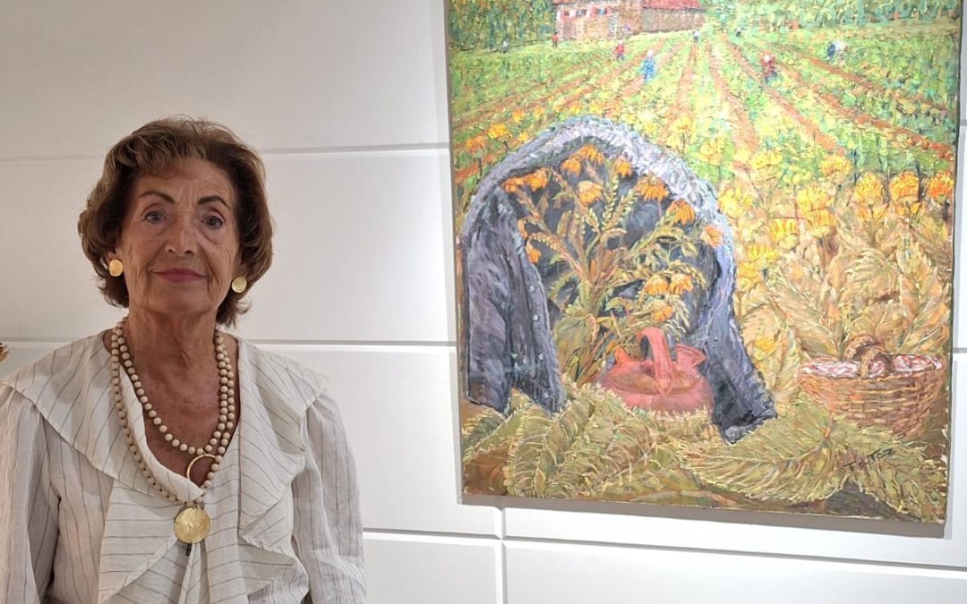 Santa María del Páramo inaugura la exposición de pintura “Paisajes del Páramo Leonés” de Teresa Paz “La Paramesa”